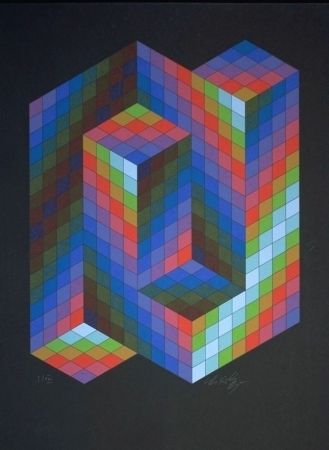 Sérigraphie Vasarely - Torony-Co