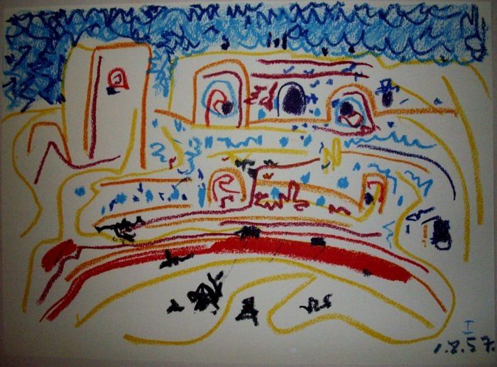 Lithographie Picasso (After) - TOROS Y TOREROS