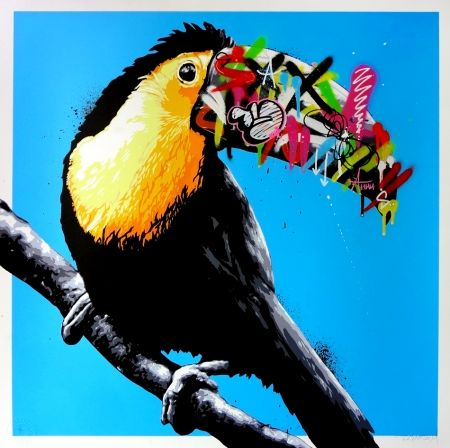 Sérigraphie Whatson - Toucan (blue)