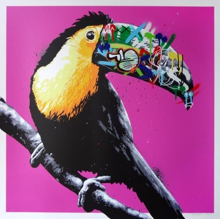 Sérigraphie Whatson - Toucan (pink)