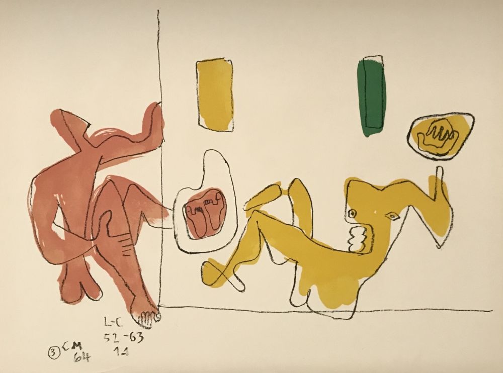 Lithographie Le Corbusier - Touching Their Feet
