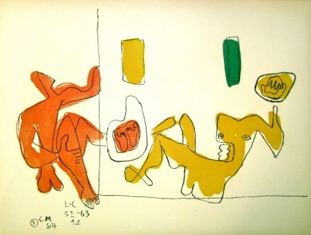 Lithographie Le Corbusier - Touching their Feet