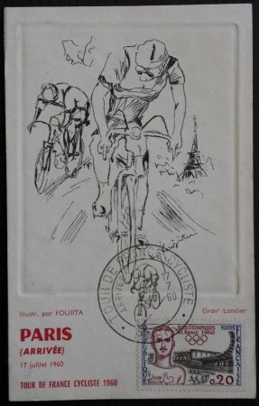 Eau-Forte Foujita - Tour de France 1960