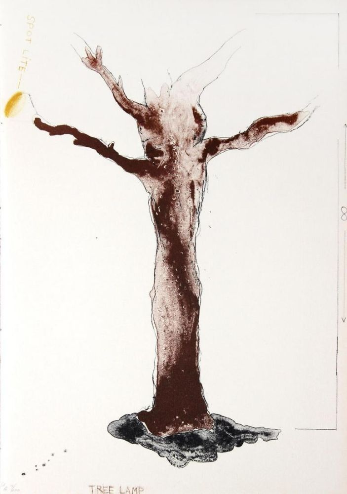 Lithographie Dine - Tree Lamp