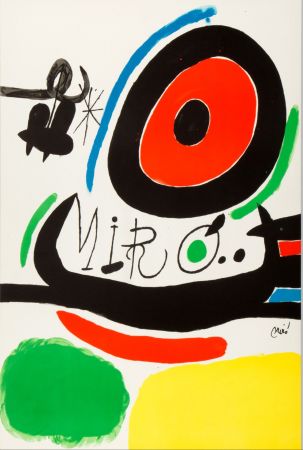 Lithographie Miró - Tres libres 