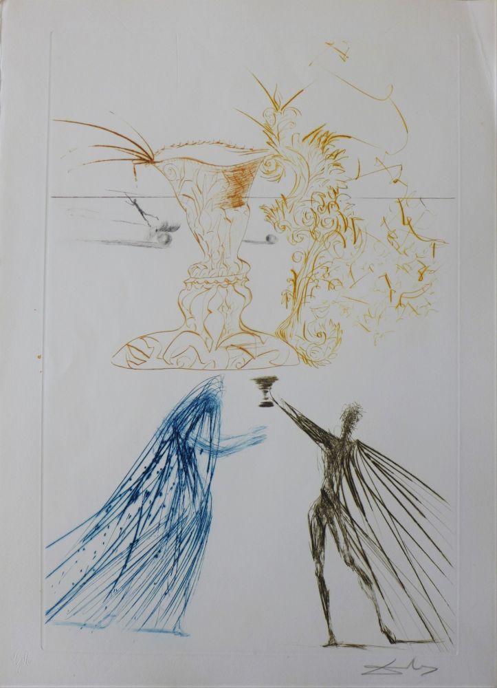 Gravure Dali - Tristan et Iseult