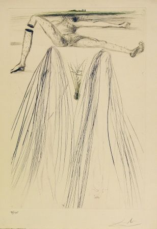 Eau-Forte Et Aquatinte Dali - Tristan et Iseult - The Giant Beliagog