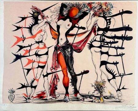 Lithographie Dali - Tristan Fou Costumes