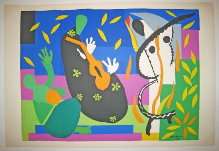 Lithographie Matisse - Tristesse du Roi. 