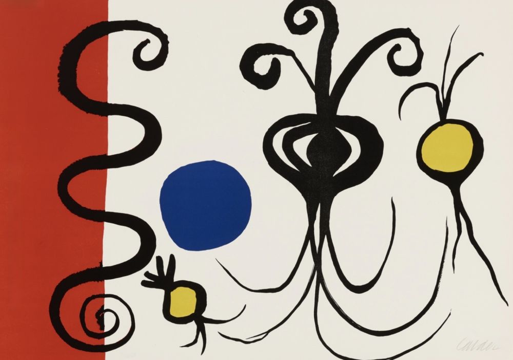 Lithographie Calder - Trois Oignons