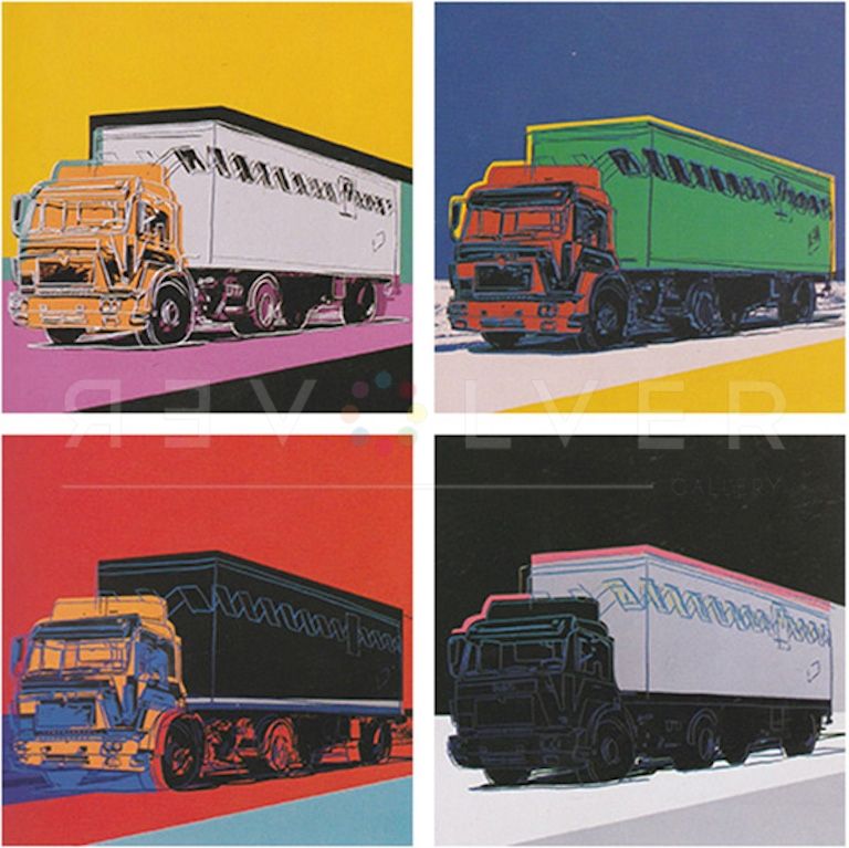 Sérigraphie Warhol - Truck, Complete Portfolio (FS II.367-II.370)