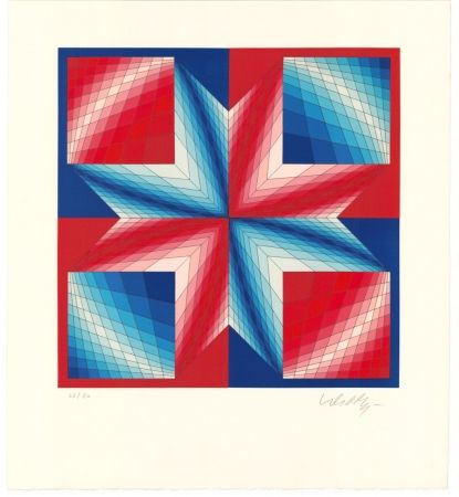 Lithographie Vasarely - Tsillag