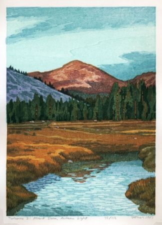 Gravure Sur Bois Schwaberow - Tuolumne 2: Mount Dana, Autumn Light