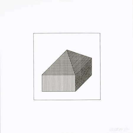 Sérigraphie Lewitt - Twelve Forms Derived From a Cube 10