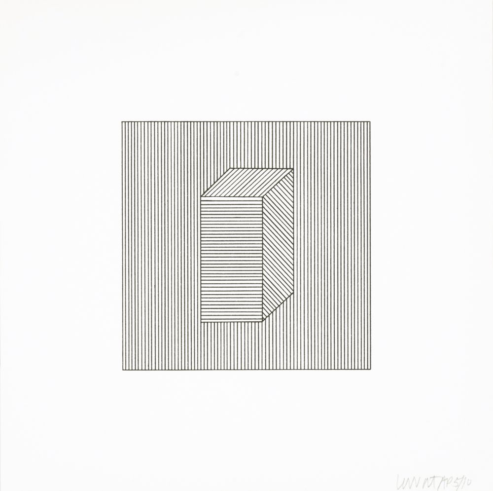 Sérigraphie Lewitt - Twelve Forms Derived From a Cube 28
