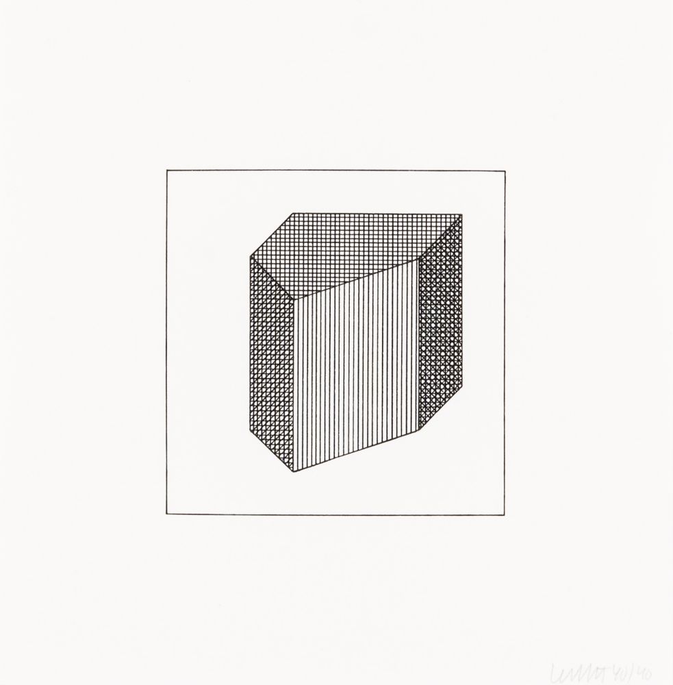 Sérigraphie Lewitt - Twelve Forms Derived From a Cube 32