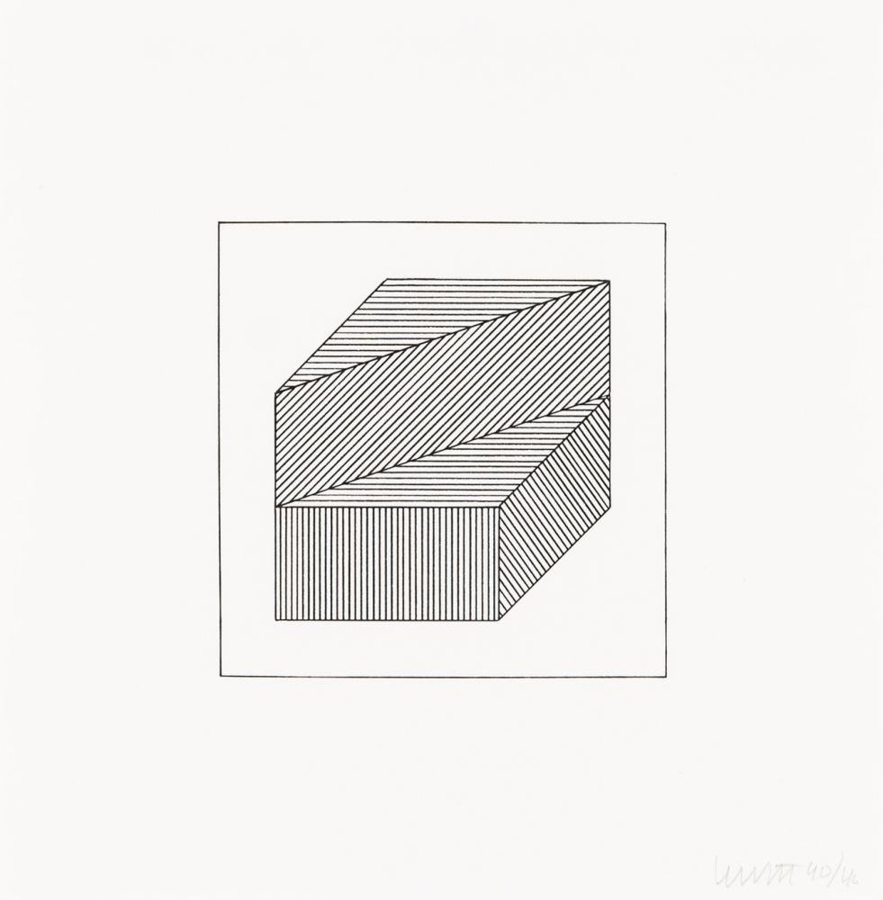 Sérigraphie Lewitt - Twelve Forms Derived From a Cube 36