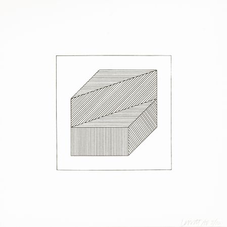 Sérigraphie Lewitt - Twelve Forms Derived From a Cube 36