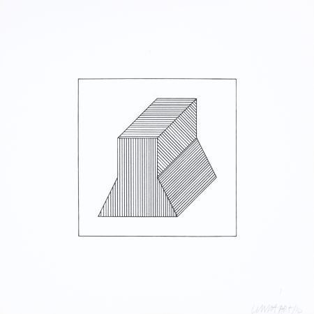 Sérigraphie Lewitt - Twelve Forms Derived From a Cube 38