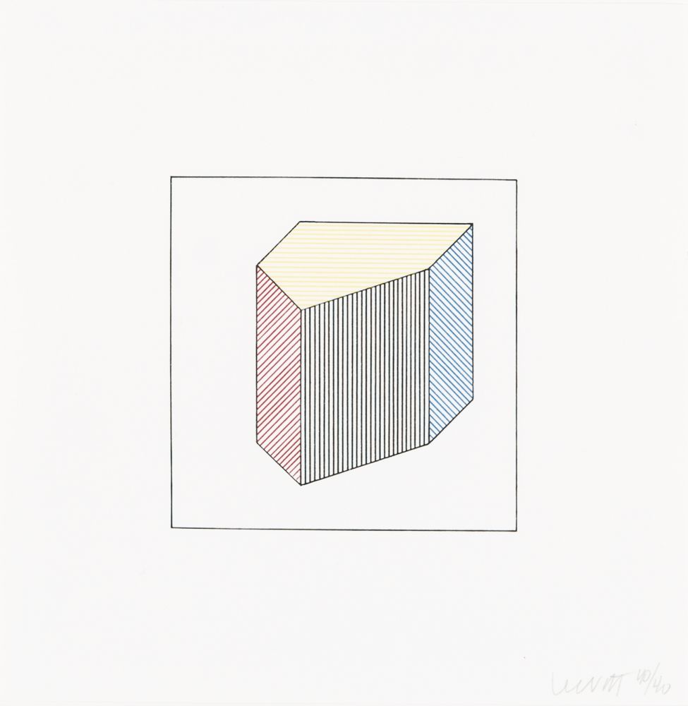Sérigraphie Lewitt - Twelve Forms Derived From a Cube 39