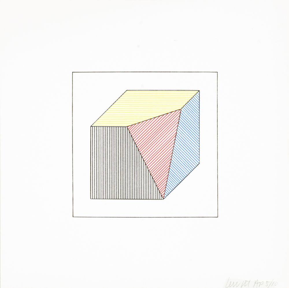 Sérigraphie Lewitt - Twelve Forms Derived From a Cube 45