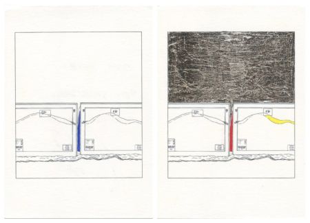 Multiple Lawler - Twice Untitled (Traced and Painted)