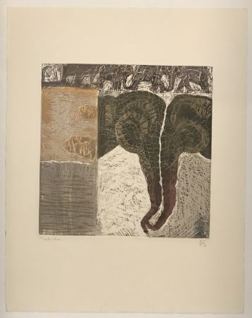 Gravure Toledo - Two Elephants