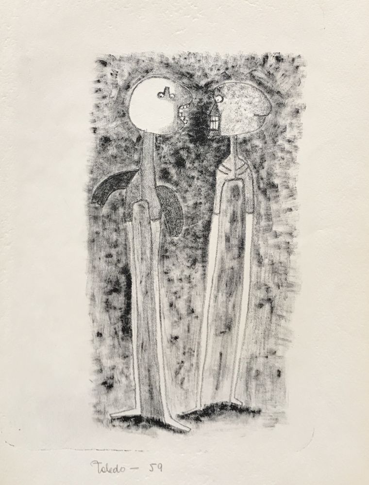 Lithographie Toledo - Two Figures