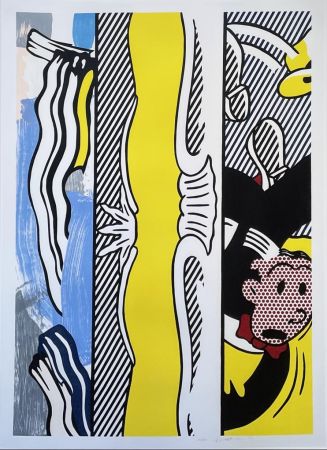 Gravure Sur Bois Lichtenstein - Two Paintings: Dagwood from the Paintings Series