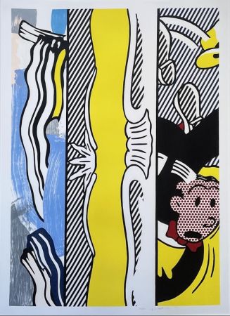 Gravure Sur Bois Lichtenstein - Two Paintings: Dagwood from the Paintings series