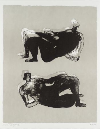 Lithographie Moore - Two Reclining Figures