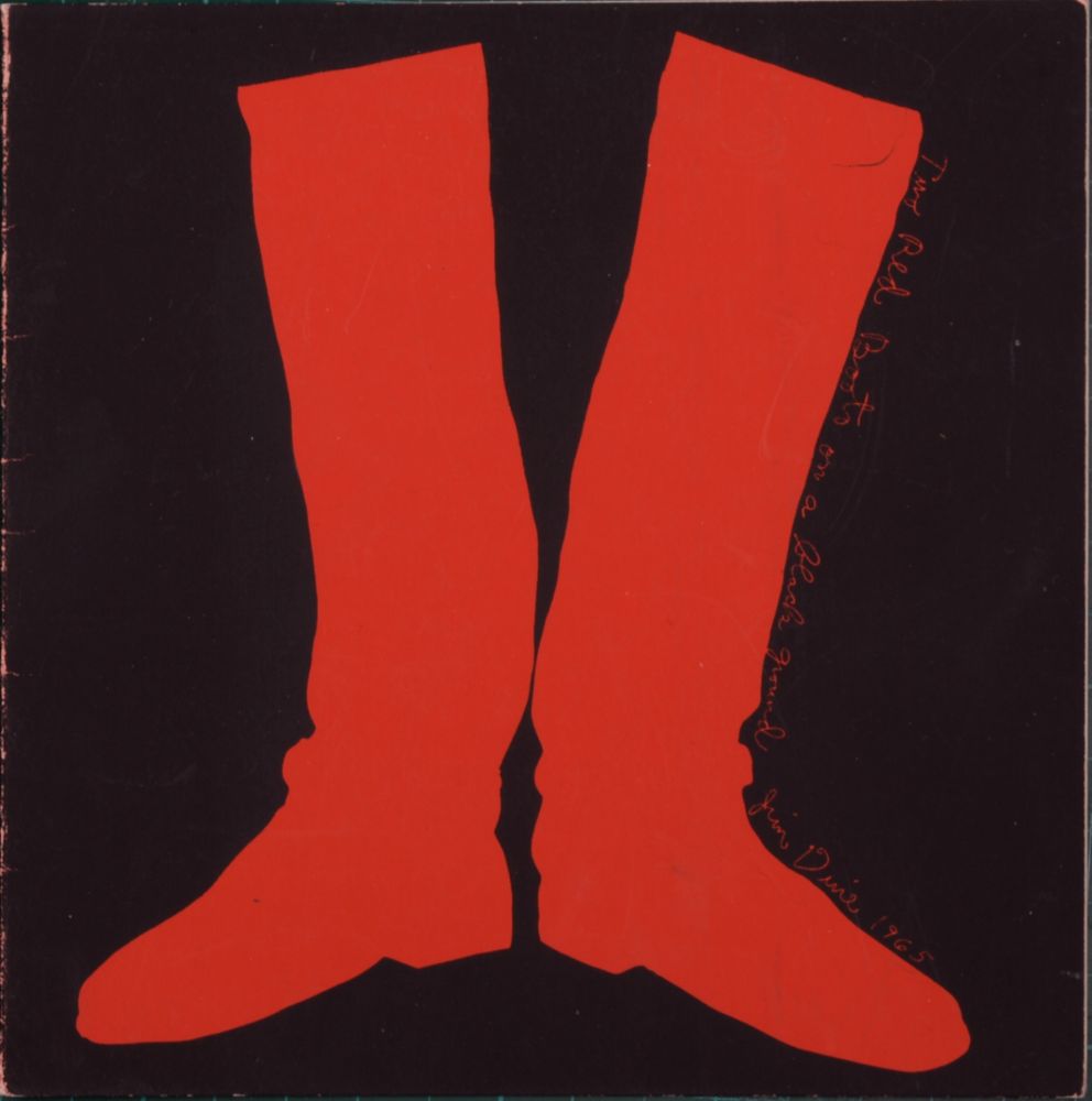 Sérigraphie Dine - Two Red Boots, 1969 (thick gatefold card)