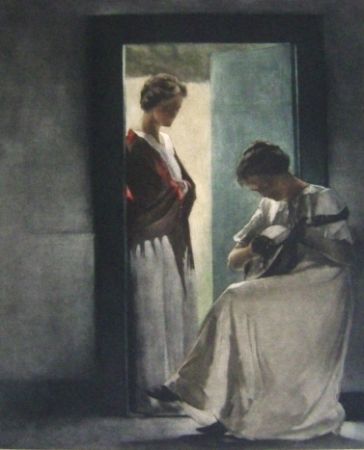 Manière Noire Ilsted - Two young women in a doorway