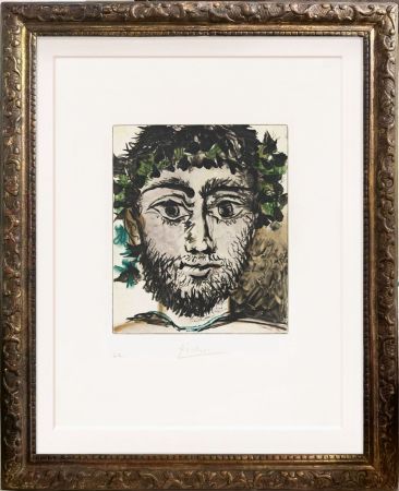 Aquatinte Picasso - Tête de faune (after)