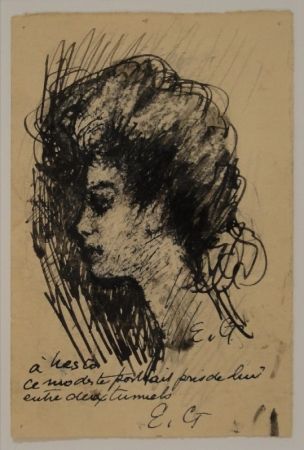 Monotype Goerg - Tête de Nesto Jacometti