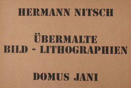 Lithographie Nitsch - UBERMALTE BILD