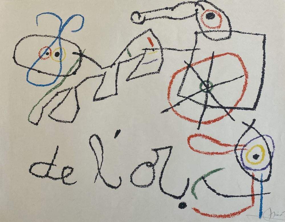 Lithographie Miró - Ubu aux Baleares I