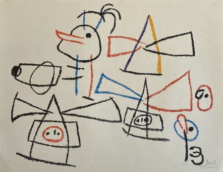 Lithographie Miró - Ubu aux Baleares II