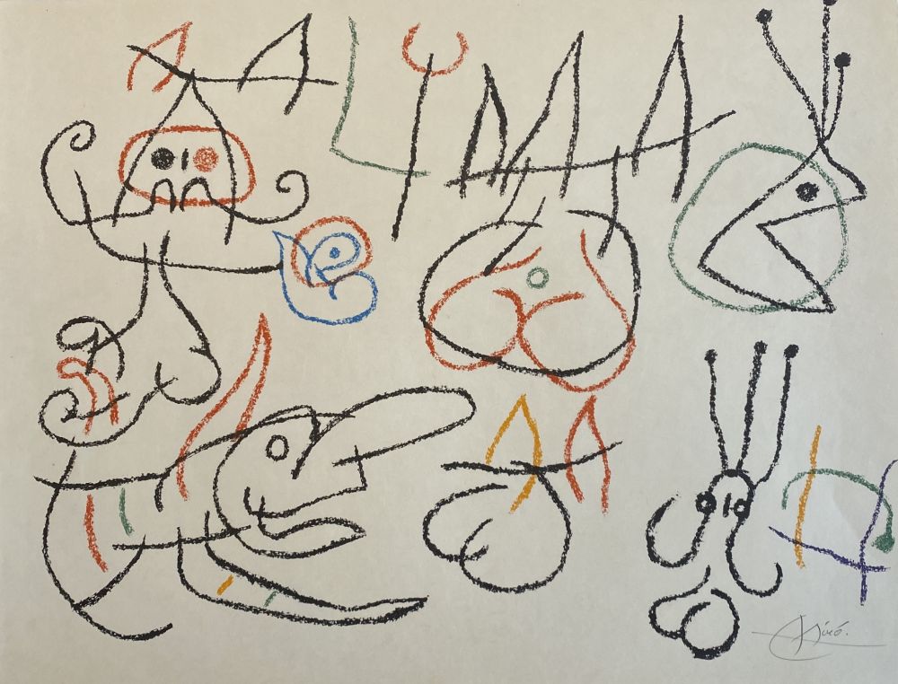 Lithographie Miró - Ubu aux Baleares III