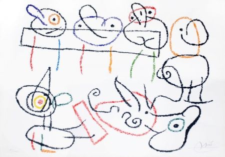 Lithographie Miró - Ubu Aux Baléares