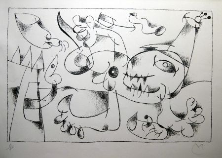 Lithographie Miró - UBU ROI