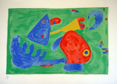 Lithographie Miró - UBU ROI