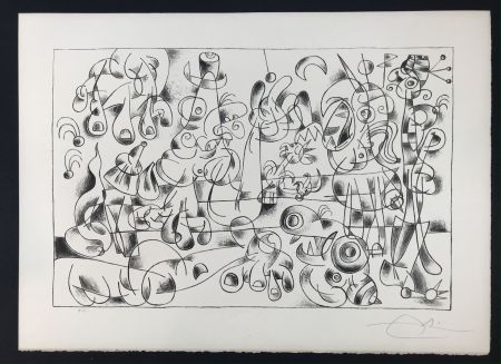 Lithographie Miró -  Ubu Roi (King Ubu ) from 'Suites por Ubu Roi'