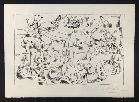 Lithographie Miró - Ubu Roi (King Ubu ) from 'Suites por Ubu Roi'
