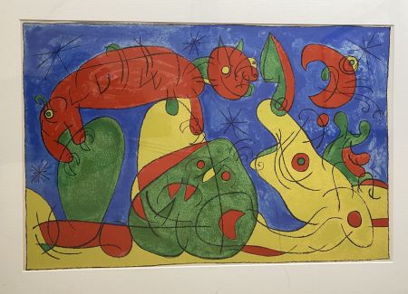 Lithographie Miró - UBU Roi (plate 11)