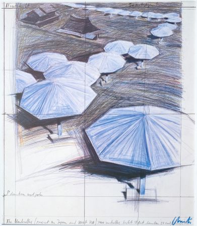 Offset Christo - Umbrellas Blue I I I