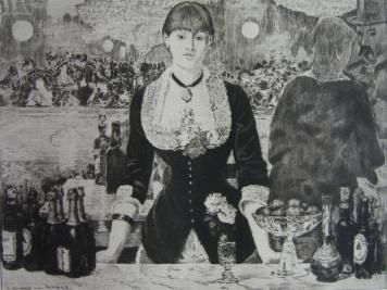 Gravure Manet - Un bar aux Folies-Bergère