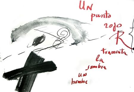 Lithographie Tàpies - Un punto. . .