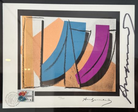 Sérigraphie Warhol - U.N. Stamp (FS II.185)