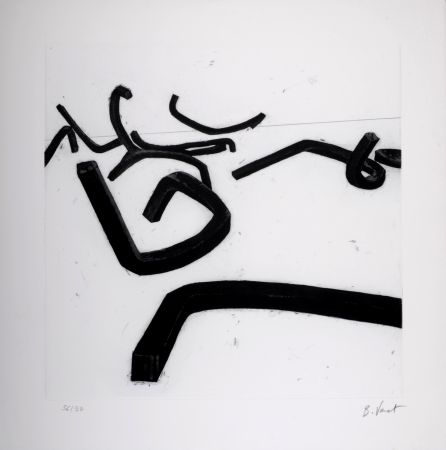Gravure Venet - Undetermined lines / Line B, c. 1993 - Hand-signed & numbered